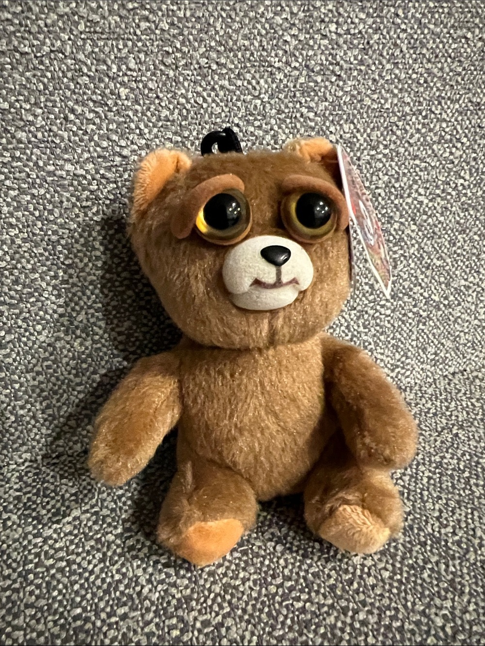 Feisty Pets Brown Plush Bear 🐻 Keychain